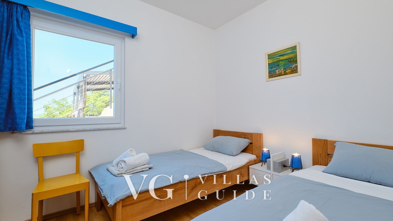 Villa House Vissum with pool&sea view Schlafzimmer