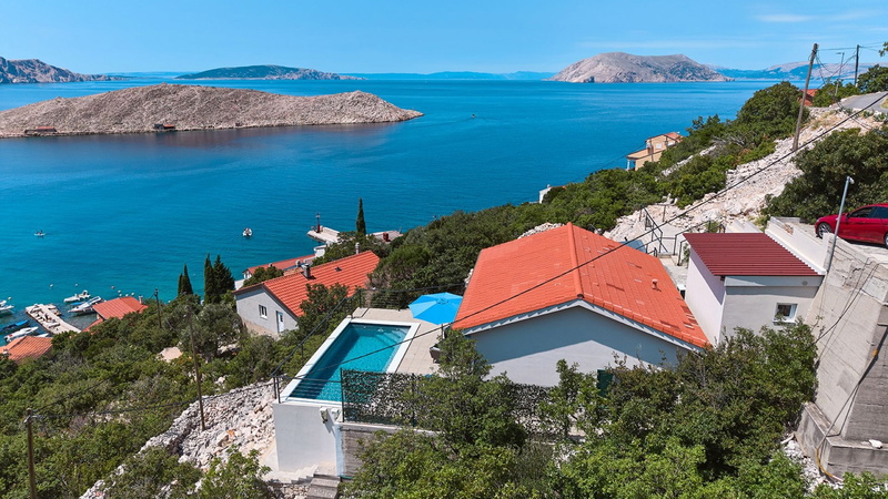 Villa House Vissum with pool&sea view