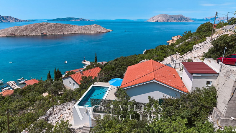 Villa House Vissum with pool&sea view