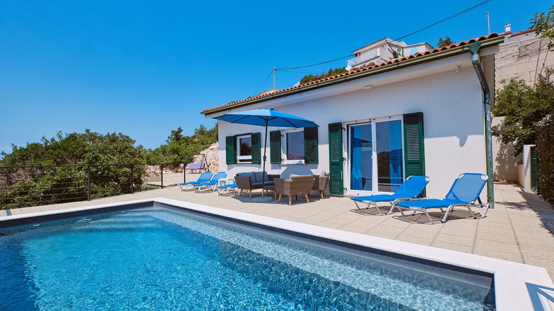 Villa House Vissum with pool&sea view
