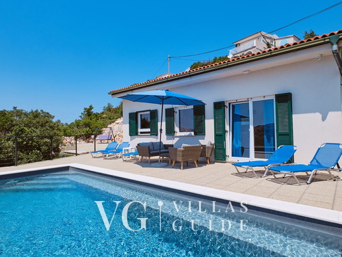 Villa House Vissum with pool&sea view