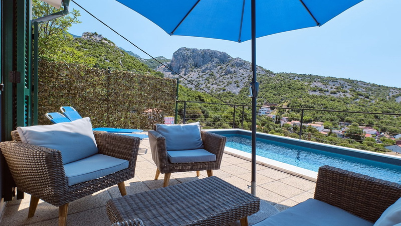 Villa House Vissum with pool&sea view