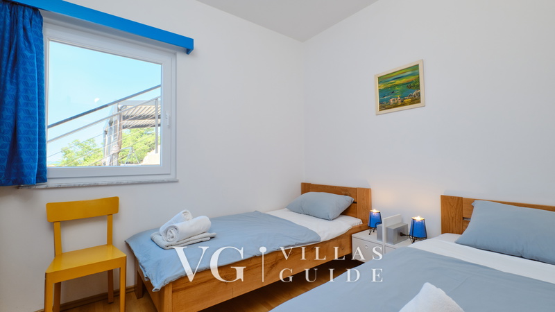 Villa House Vissum with pool&sea view Schlafzimmer