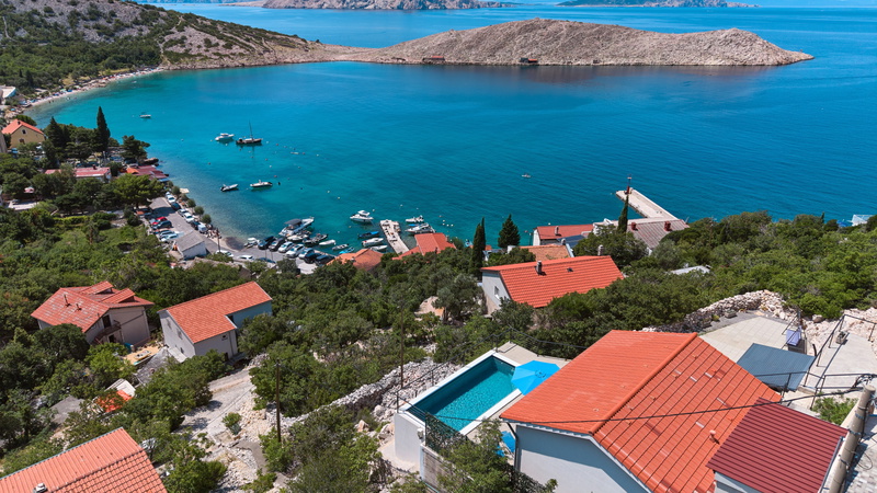 Villa House Vissum with pool&sea view