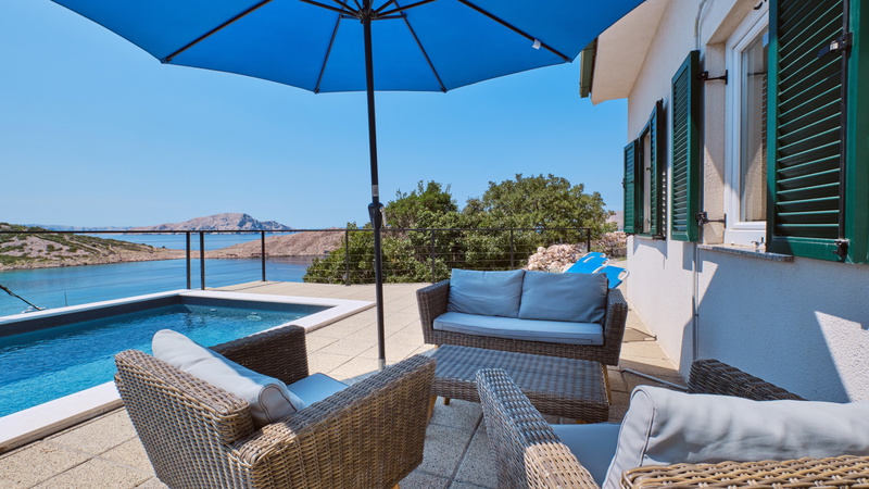Villa House Vissum with pool&sea view