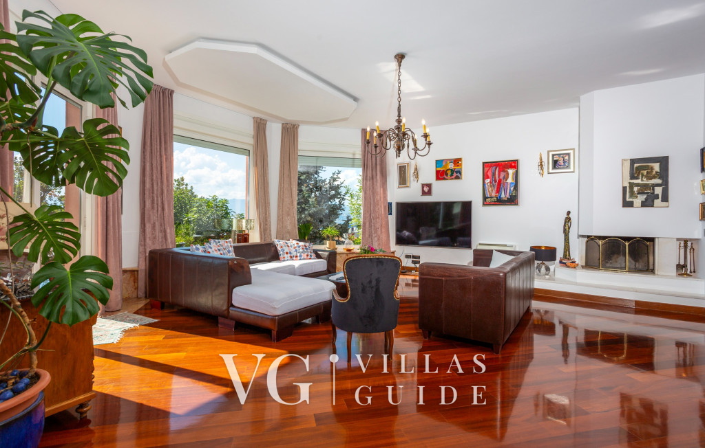 Villa Anamia with seaview Living room