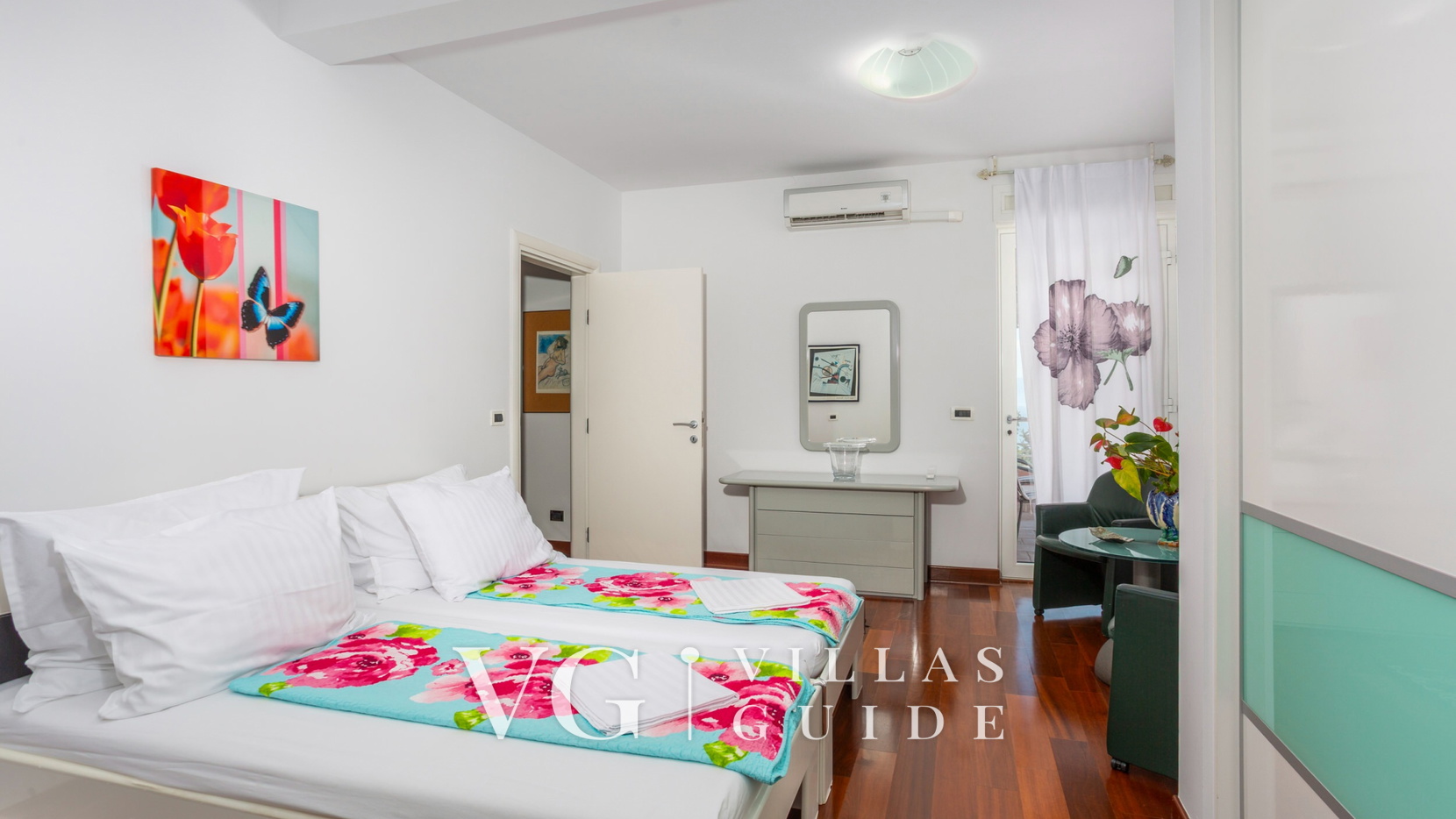 Villa Anamia with seaview Camera da letto