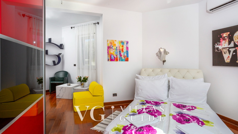 Villa Anamia with seaview Camera da letto