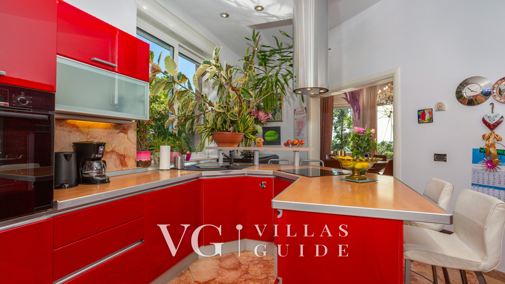 Villa Anamia with seaview Cucina