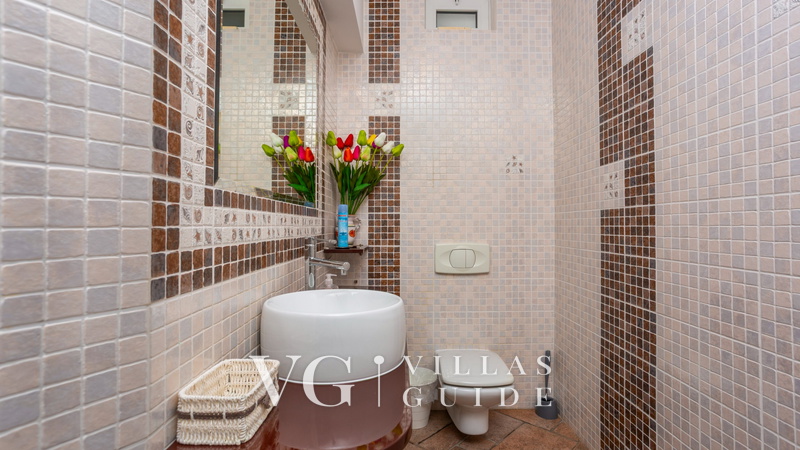 Villa Anamia with seaview Toilette per gli ospiti