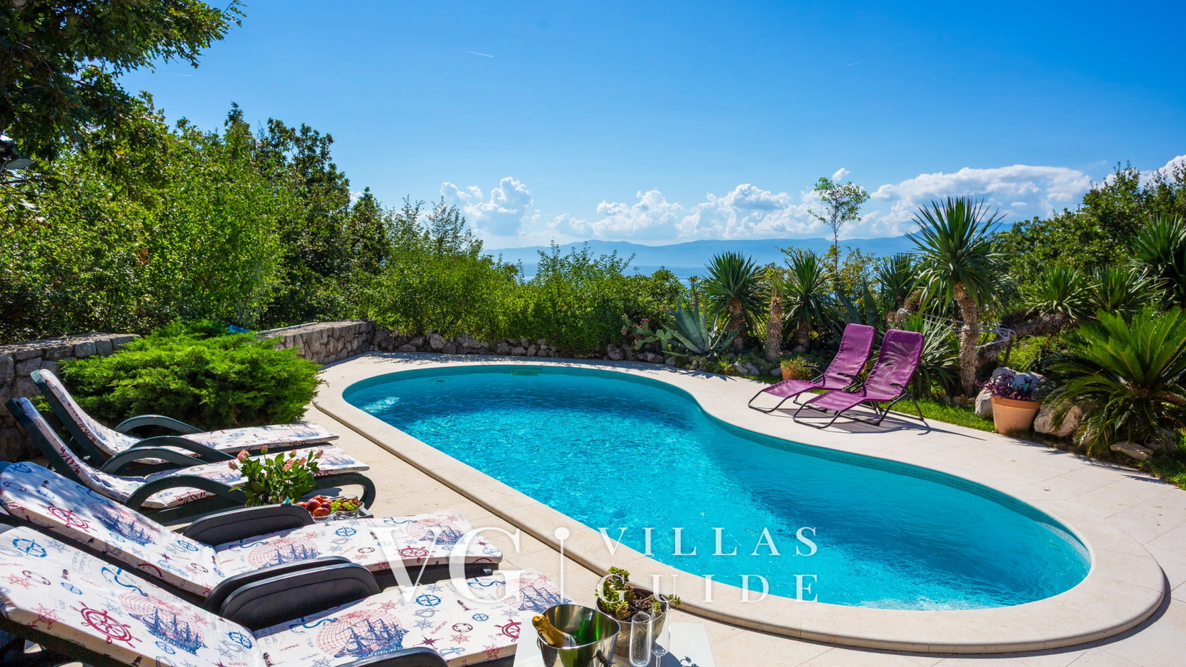 Villa Anamia with seaview Pool