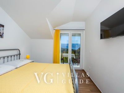 Villa Magriž with pool- Island Krk Camera da letto