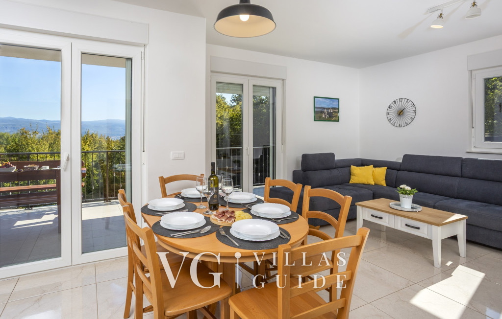 Villa Magriž with pool- Island Krk Wohnzimmer