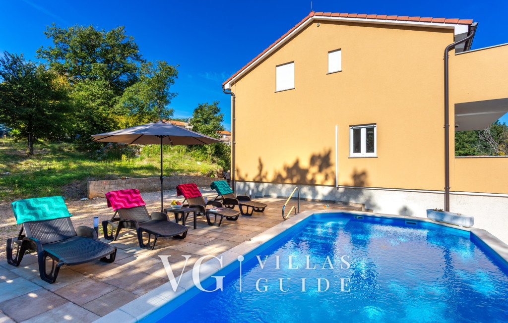 Villa Magriž with pool- Island Krk Garten und Außenbereich