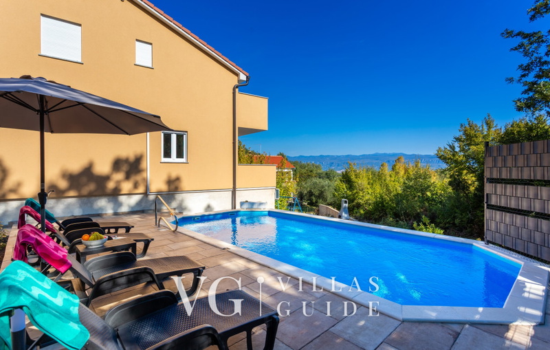 Villa Magriž with pool- Island Krk Garten und Außenbereich