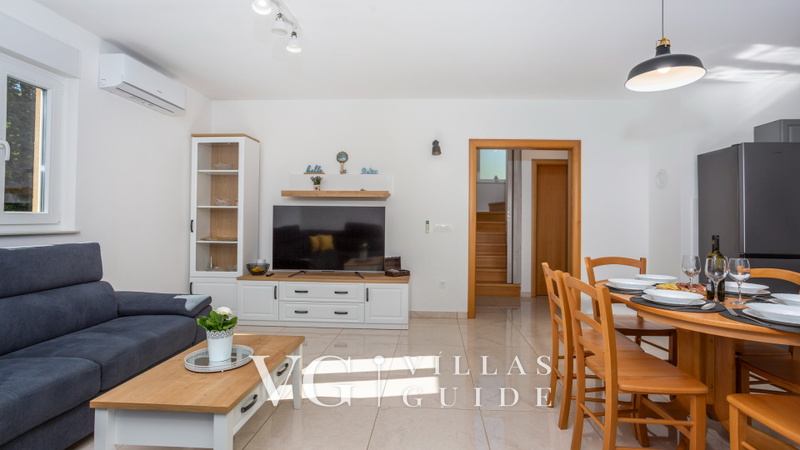 Villa Magriž with pool- Island Krk Dnevni boravak