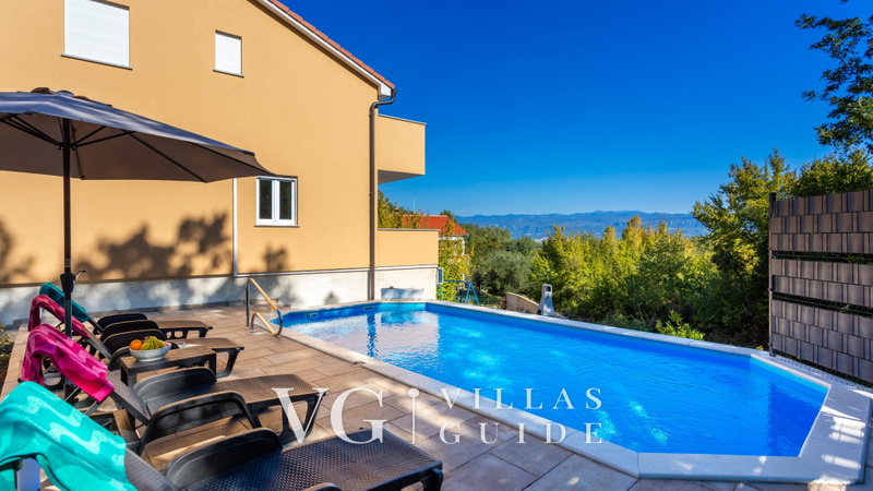 Villa Magriž with pool- Island Krk Bazen