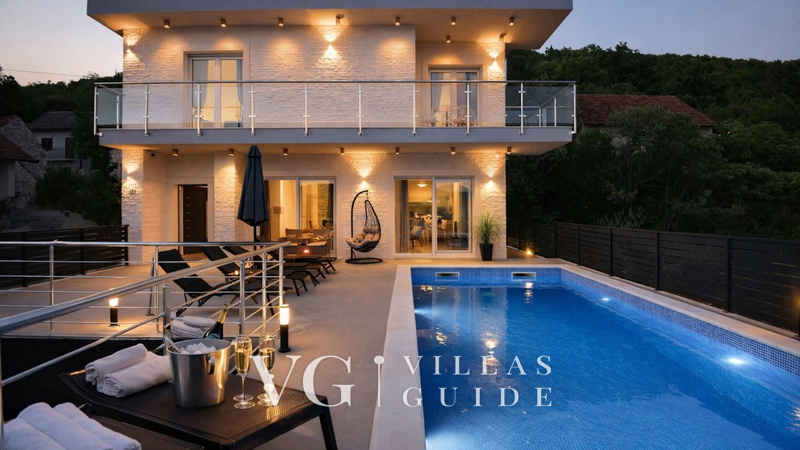 Villa Neda 5* Makarska-Glavina Donja Garten und Außenbereich