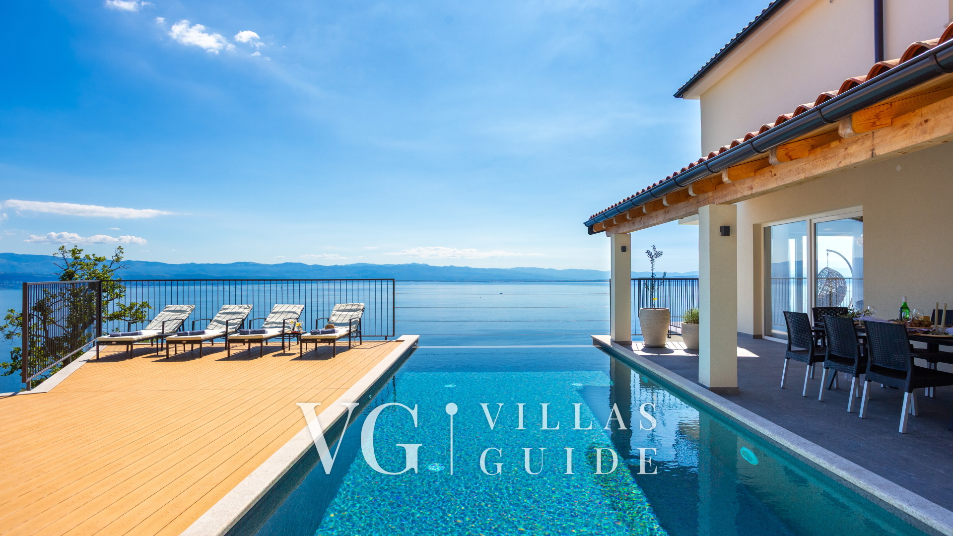 Holiday home Villa Aria with pool Garden and property exterior