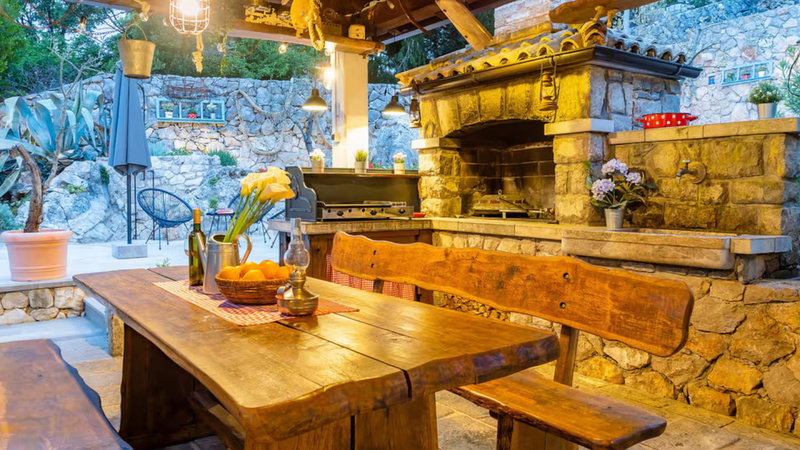 Villa Imortele aria with pool&whirpool island Cres