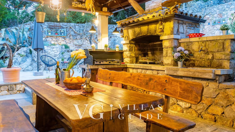 Villa Imortele aria with pool&whirpool island Cres