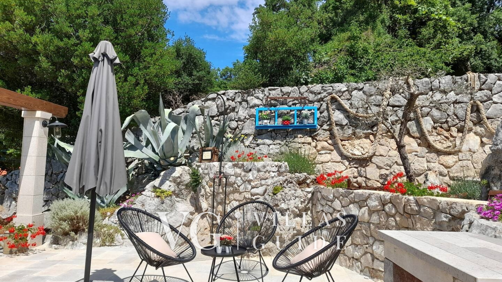 Villa Imortele aria with pool&whirpool island Cres Giardino e esterni della proprietà