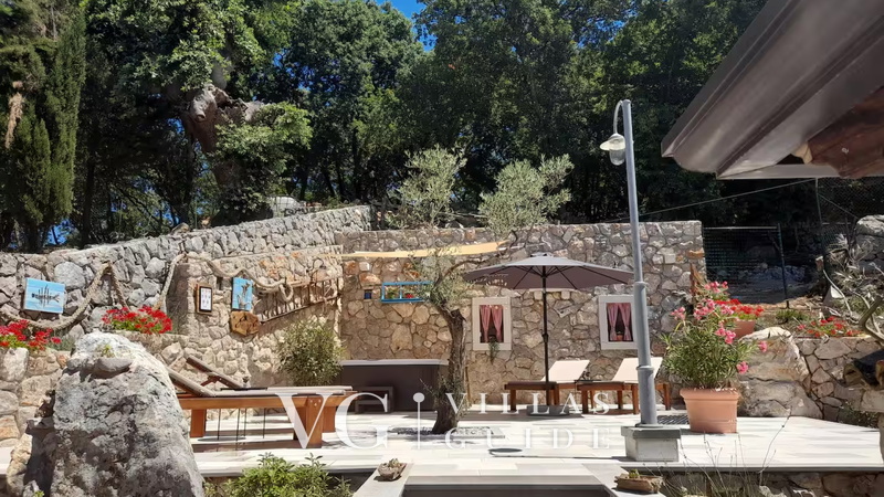 Villa Imortele aria with pool&whirpool island Cres Garden and property exterior