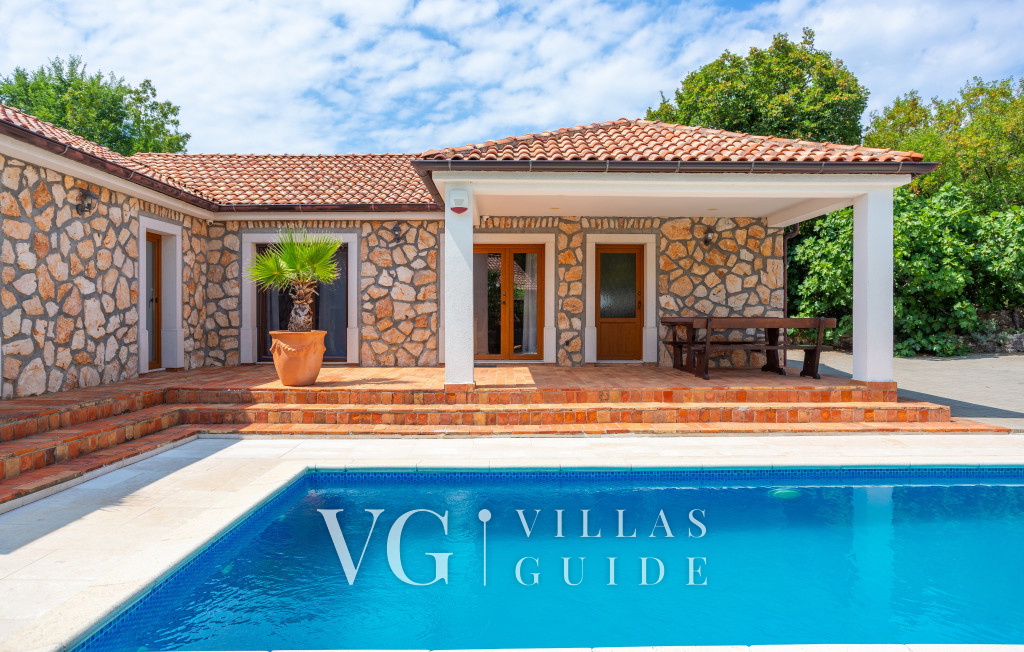 Villa Gostinjac 2 with pool&pet friendly- island Krk Giardino e esterni della proprietà