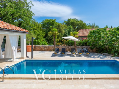 Villa Gostinjac 2 with pool&pet friendly- island Krk Giardino e esterni della proprietà