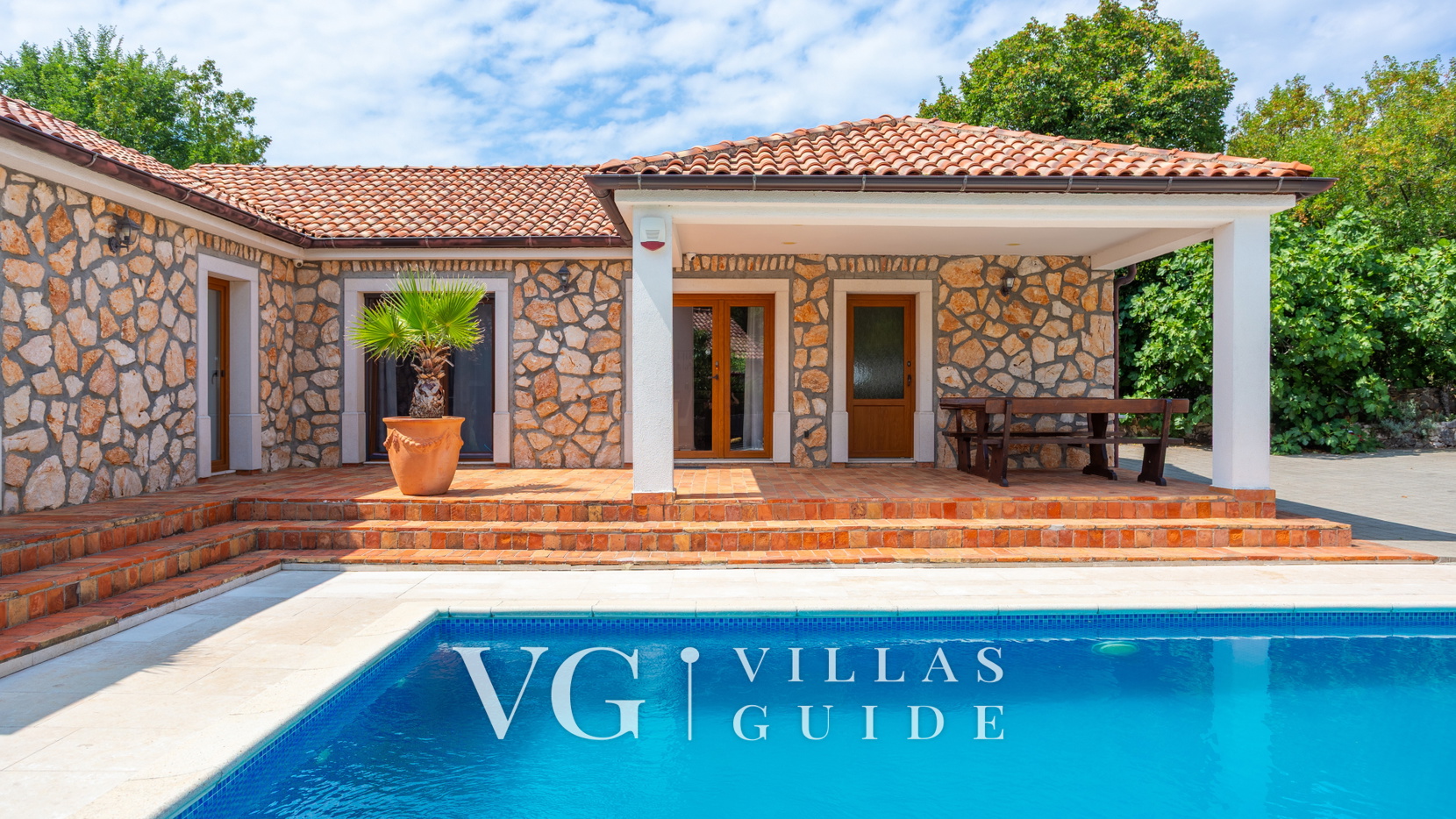 Villa Gostinjac 2 with pool&pet friendly- island Krk Garten und Außenbereich