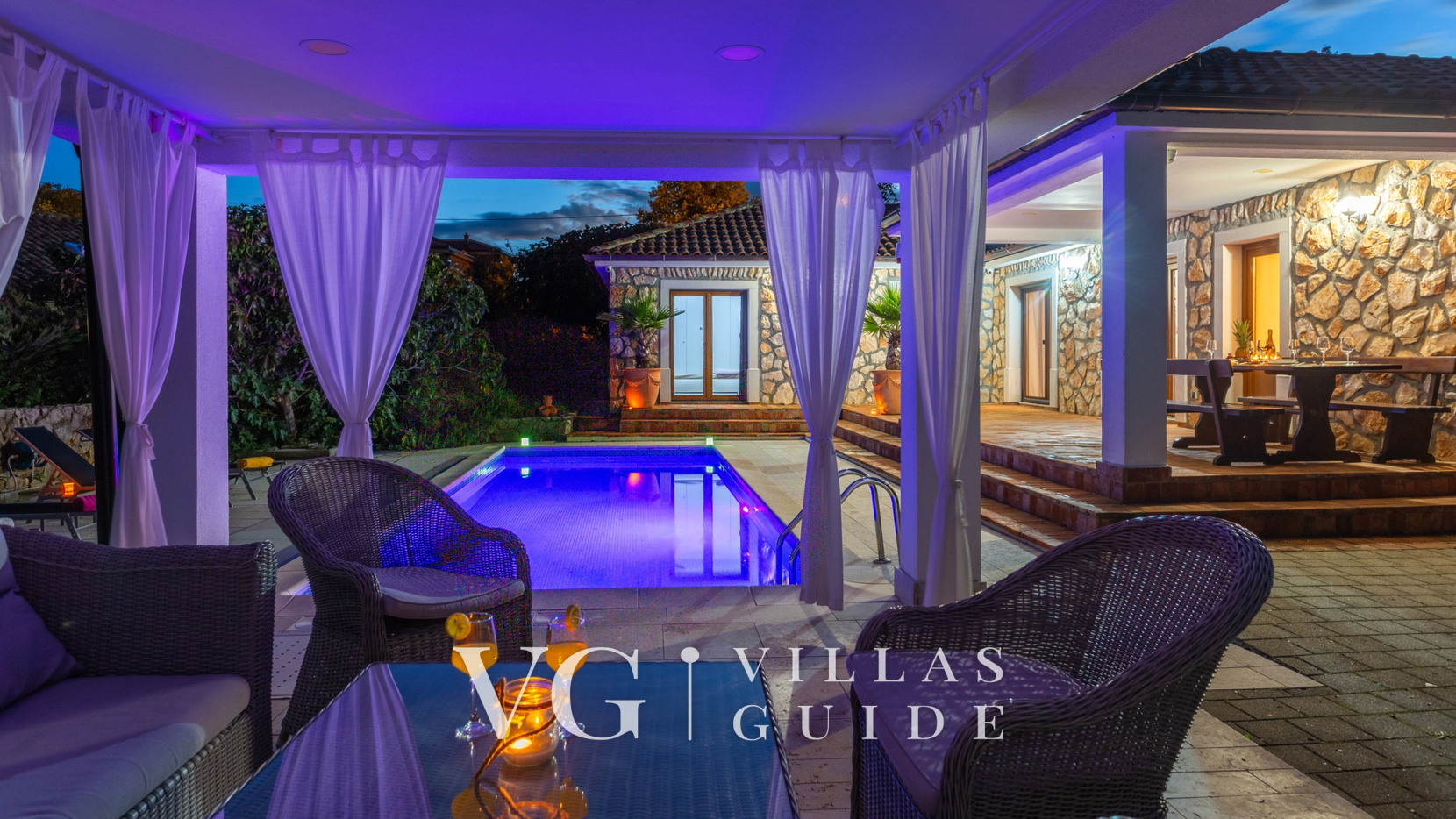 Villa Gostinjac 2 with pool&pet friendly- island Krk Garten und Außenbereich