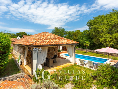 Villa Gostinjac 1 with pool&pet friendly- island Krk Garten und Außenbereich
