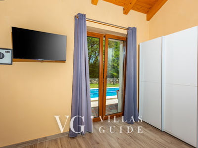 Villa Gostinjac 1 with pool&pet friendly- island Krk Schlafzimmer