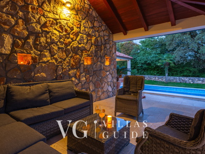 Villa Gostinjac 1 with pool&pet friendly- island Krk Garten und Außenbereich