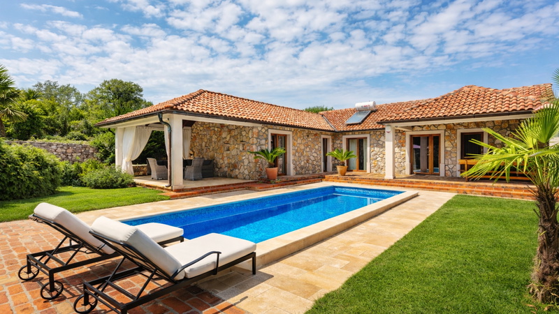 Villa Gostinjac 1 with pool&pet friendly- island Krk