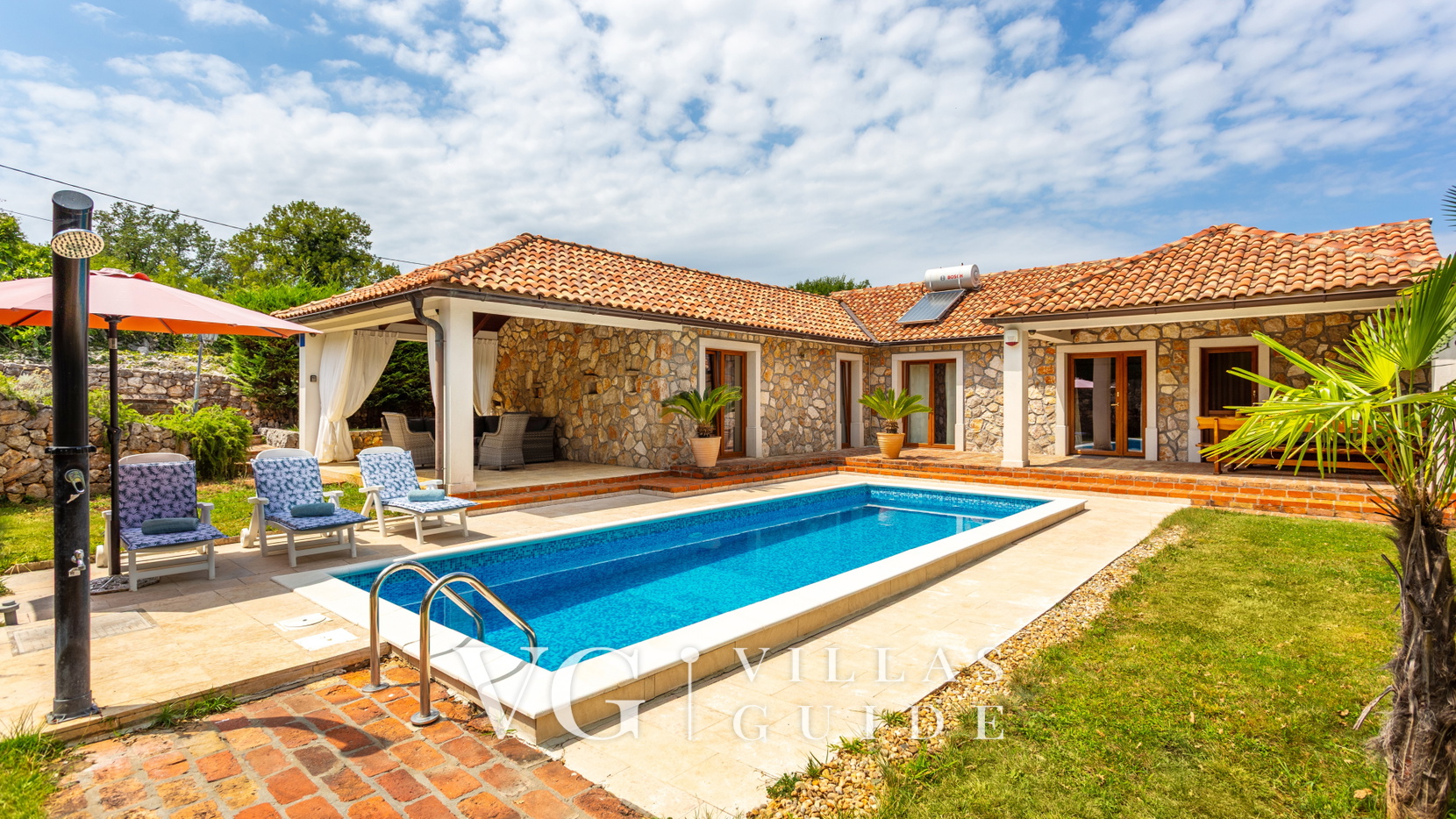 Villa Gostinjac 1 with pool&pet friendly- island Krk Garten und Außenbereich