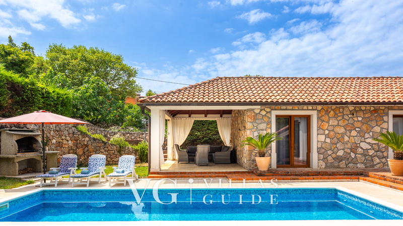 Villa Gostinjac 1 with pool&pet friendly- island Krk Dvorište i vanjski dio objekta