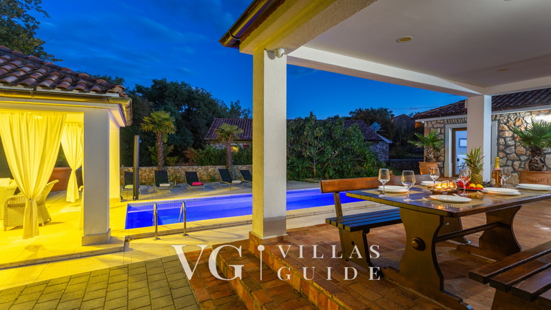 Villa Gostinjac 1 with pool&pet friendly- island Krk Dvorište i vanjski dio objekta