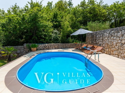 Villa Risika 1 with pool island Krk Bazen