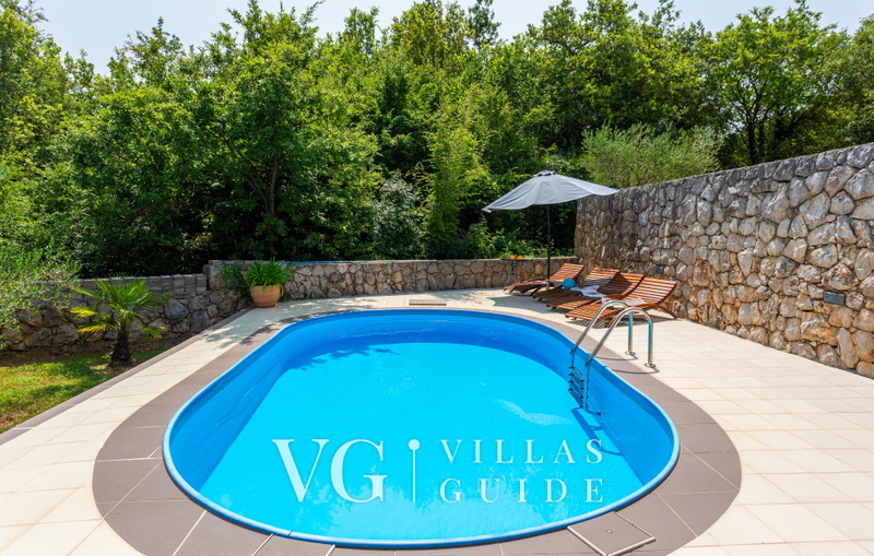 Villa Risika 1 with pool island Krk Piscina
