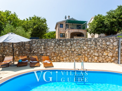 Villa Risika 1 with pool island Krk Bazen