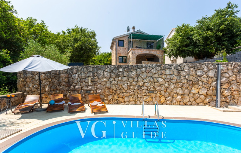 Villa Risika 1 with pool island Krk Piscina