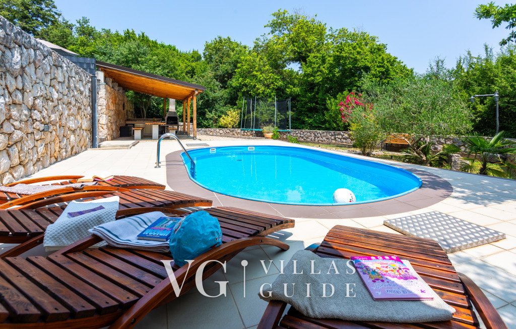Villa Risika 1 with pool island Krk Piscina