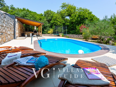 Villa Risika 1 with pool island Krk