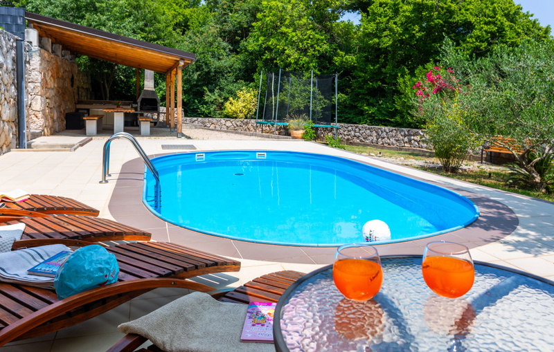 Villa Risika 1 with pool island Krk