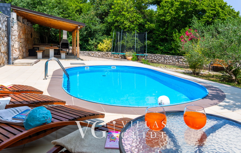 Villa Risika 1 with pool island Krk