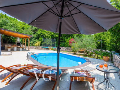 Villa Risika 1 with pool island Krk Bazen