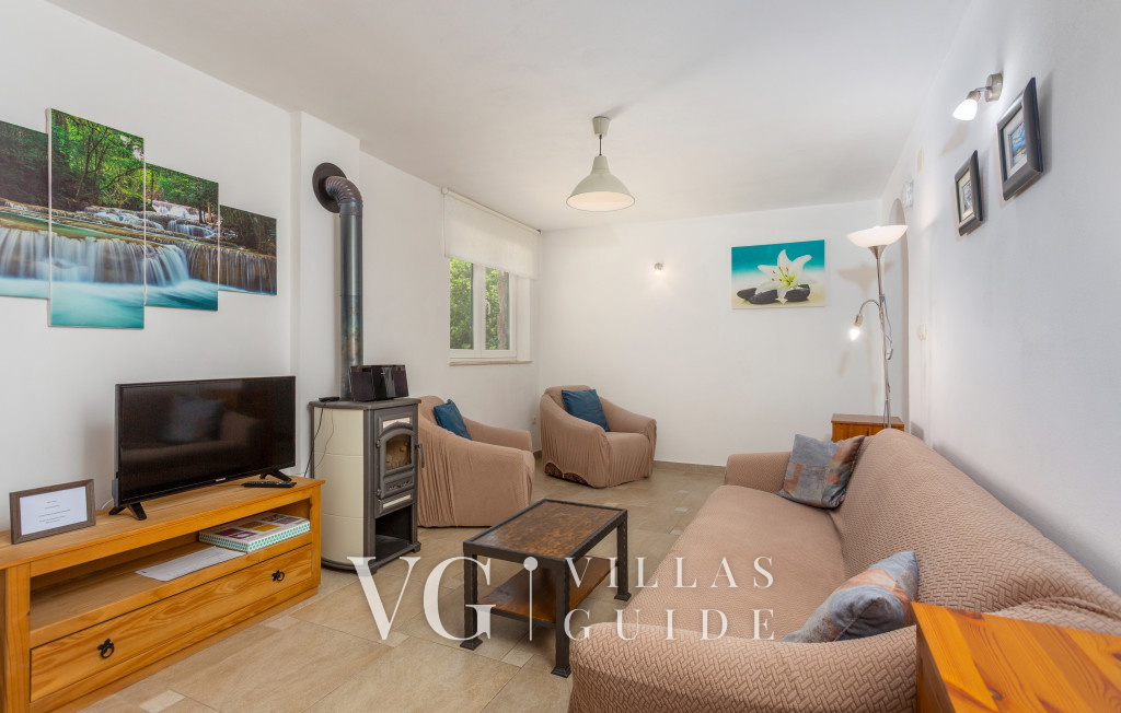 Villa Risika 1 with pool island Krk Dnevni boravak