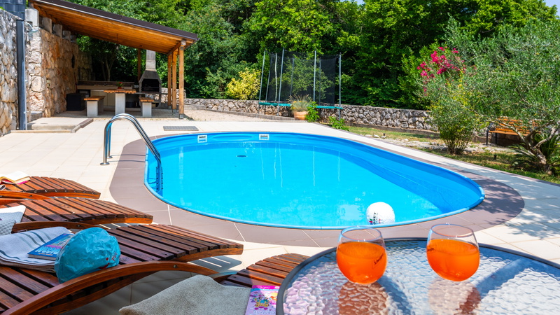 Villa Risika 1 with pool island Krk