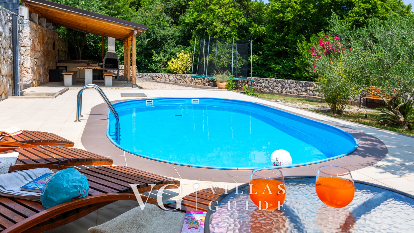 Villa Risika 1 with pool island Krk Bazen